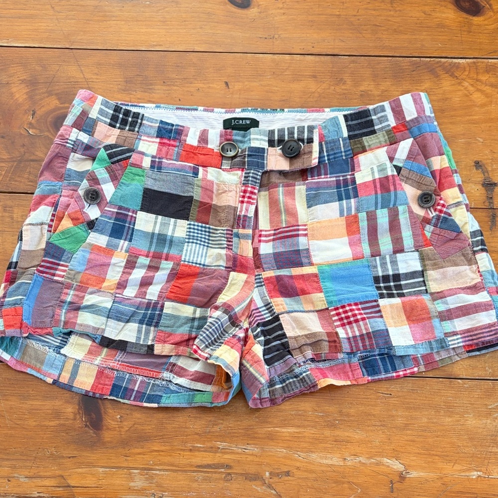 Preppy Madras Jcrew Shorts